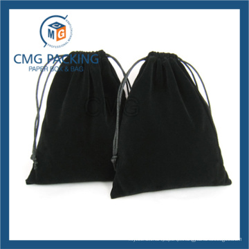 China Supplier Travel Custom Drawstring Saco de Jóias de Veludo (CMG-Velvet bag-004)